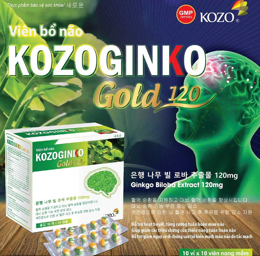 Viên bổ não Kozoginko Gold 120